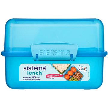 Sistema Krabička na oběd s 2 oddíly 1,4 l, modrá