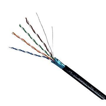

CTnet kabel FTP cat.5e drát PE venkovní jednoplášť, 305 m