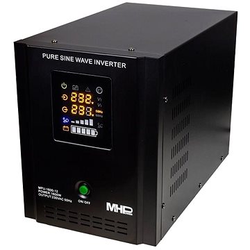

MHPower MPU-1600-12, UPS, 1600 W, čistý sinus, 12V, MPU-1600-12