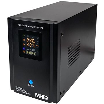 

MHPower MPU-1050-24, UPS, 1050 W, čistý sinus, 24V, MPU-1050-24