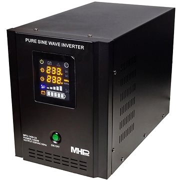 

MHPower MPU-1400-24, UPS, 1400 W, čistý sinus, 24V, MPU-1400-24