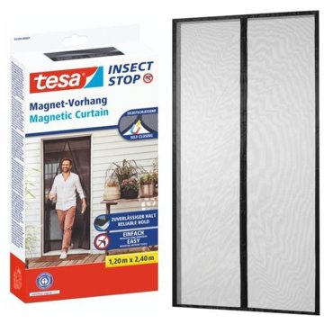 

TESA Magnetická síť do dveří na ochranu proti hmyzu XL, antracitová