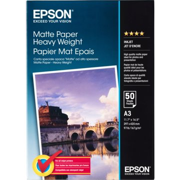 Epson Matte Paper Heavy Weight - DIN A3 - 167g/m2 - 50 listů