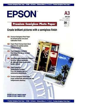 

Epson Premium Semigloss Photo Paper - DIN A3+ - 250g/m2 - 20 list