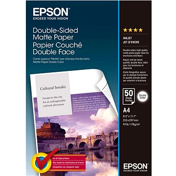 

Epson Double-Sided Matte Paper - A4 - 50 listů