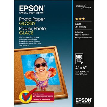 

Epson Photo Paper Glossy - 10x15cm - 200g/m2 - 500 listů