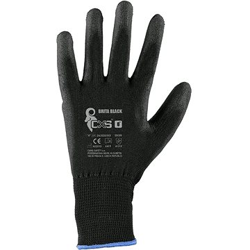 

12 ks Povrstvené rukavice BLACK vel. 8 (Pozor pack se 12ks!)