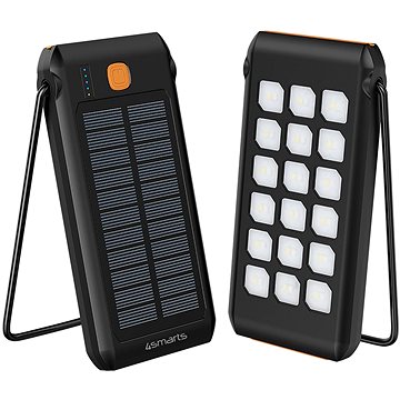 

4smarts Solar TitanPack Flex 10000mAh with Stand and Flashlight black / orange