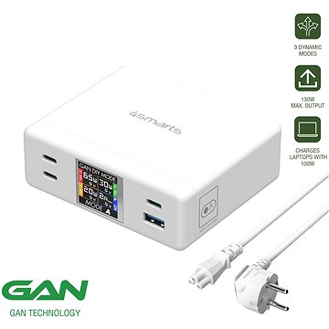 

4smarts Desk Charger GaN DIY MODE 130W, white