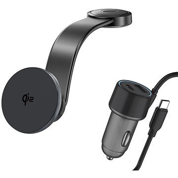 

4smarts Qi2 Car Charging Set grey