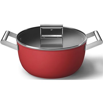 

SMEG kastrol CKFC2411RDM 24 cm, červená