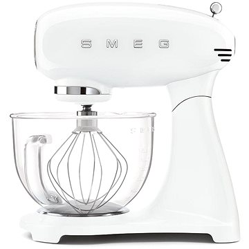 

SMEG 50's Retro Style 4,8 l bílý, se skleněnou miskou