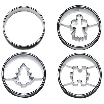 

SMOLÍK KOLEČKO se středy VÁNOCE 015 Sada 4 ks d40 mm, pocínované