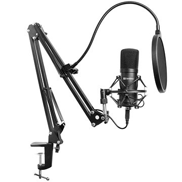 

SANDBERG Streamer USB mikrofon Kit, černý