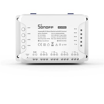 

SONOFF 4CHPROR3 4-Gang Wi-Fi Smart Switch (RF Control)