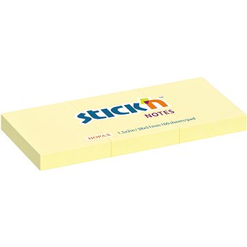 

STICK´N 38 × 51 mm, žlutý, 3 × 100 lístků