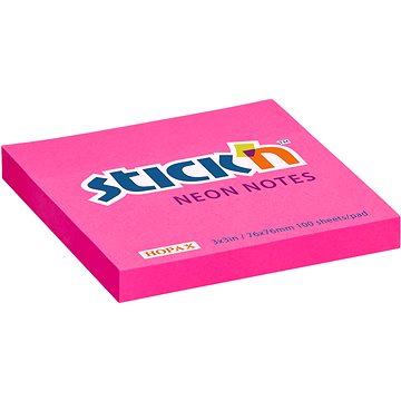 

STICK´N 76 × 76 mm, neon růžový, 100 lístků