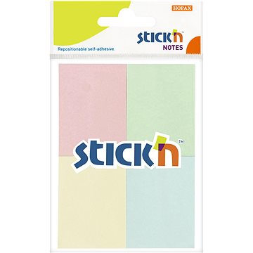 

STICK´N 38 × 51 mm, pastel mix, 4 × 50 lístků
