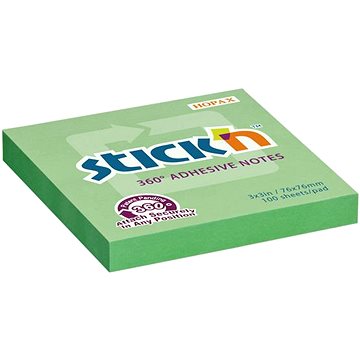 

STICK´N 360°, 76 × 76 mm, zelený, 100 lístků