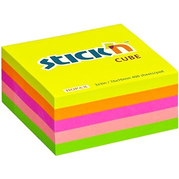 

STICK´N 76 × 76 mm, neon mix, 400 lístků