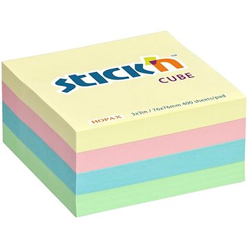 

STICK´N 76 × 76 mm, pastel mix, 400 lístků