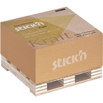

STICK´N KRAFT na paletce, 76 × 76 mm, přír. hnědý, 400 lístků