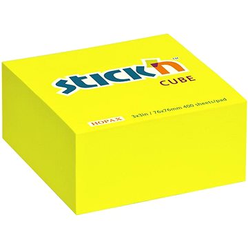 

STICK´N 76 × 76 mm, neon žlutý, 400 lístků