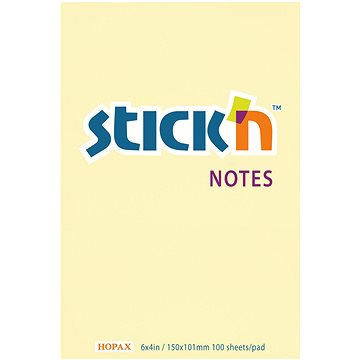 

STICK´N 150 × 101 mm, žlutý, 100 lístků
