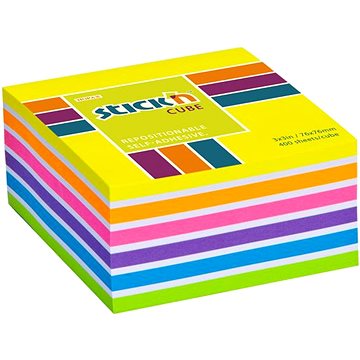 

STICK´N 76 × 76 mm, neon žlutý mix, 400 lístků