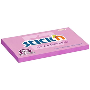

STICK´N 360°, 76 × 127 mm, růžový, 100 lístků