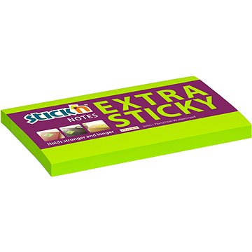 

STICK´N EXTRA STICKY, 76 × 127 mm, neon zelený, 90 lístků