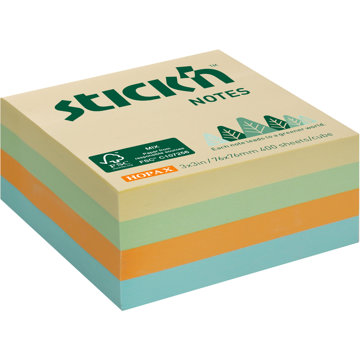 

STICK'N BY HOPAX FSC 76 x 76 mm, 400 lístků, luční mix