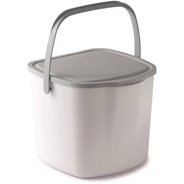 

SNIPS Koš na bioodpad 3 l bílý + světle šedé víko