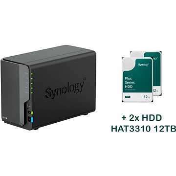 

Synology DS224+ 2x HAT3310-12T (24TB)