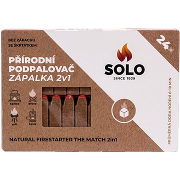 

SOLO Podpalovač Zápalka 2v1 - 24 ks