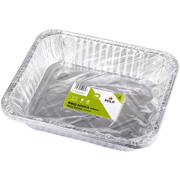 

SOLO Obdélníková BBQ miska 318*262*63 mm, 3100 ml, bez otvorů / 3ks