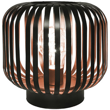 

Solight Kovová oválná lucerna se žárovkou micro LED, teplá bílá, měděná, 3 × AA, 18 cm