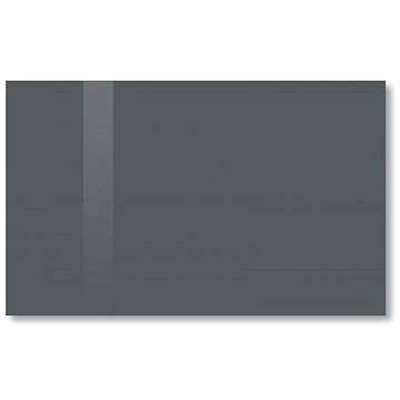 SOLLAU Skleněná magnetická tabule šedá antracitová 60 × 90 cm