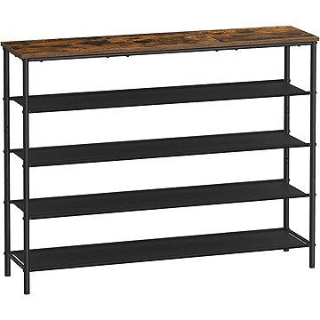 

Songmics Botník Vasagle Kua 120 cm, hnědý/černý