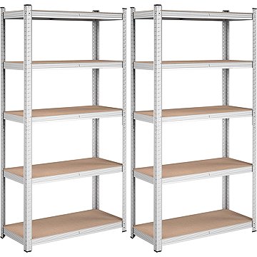 

Songmics Regál Plutar 180 cm, hnědá, 2 ks