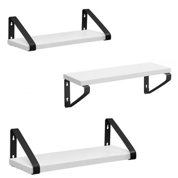 

Songmics Vasagle Swany Sada 3 polic, bílá