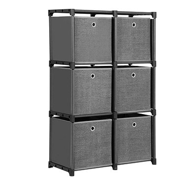 

Songmics Regál se 6 látkovými boxy, 105 x 105 x 30cm