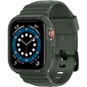 

Spigen Rugged Armor Pro Green Apple Watch 9/8/7 (45mm)/SE 2022/6/SE/5/4 (44mm)