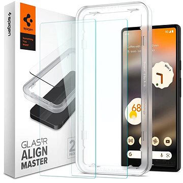 

Spigen Glass AlignMaster 2 Pack Clear Google Pixel 6a