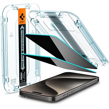 

Spigen Glass tR EZ Fit HD Privacy 1 Pack iPhone 15 Pro Max