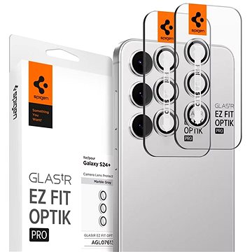 

Spigen Glass tR EZ Fit Optik Pro 2 Pack Marble Gray Samsung Galaxy S24+