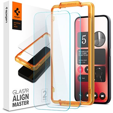 

Spigen Glass tR AlignMaster 2 Pack Nothing Phone (2a) Plus/(2a)