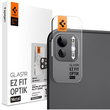 

Spigen Glass tR EZ Fit Optik Metal 1 Pack Space Black iPad Pro 13" 2024 / iPad Pro 11" 2024