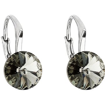 

EVOLUTION GROUP 31229.3 black diamond dekorovaná krystaly Swarovski® (Ag 925/1000, 1,6 g)