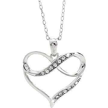 

JSB Bijoux Srdce infinity se Swarovski Crystals 92300398cr (Ag925/1000, 2,59g)